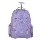 Mochila Escolar Infantil De Rodinhas Lilás Happy-time 1 Un