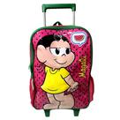 Mochila Escolar Infantil G Rodinhas Personagem Menina Magali - Turma Da Mônica - Luxcel