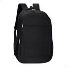 Mochila Escolar Infantil Juvenil Universitaria 3 Compartimentos 2 Bolsos Laterais 47cm Preta -