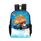 Mochila Escolar Infantil Menino Hot Wheels Pequena Bolsa Lancheira Estampada p Escola Resistente para Passeio e Viagem Mochila Escolar Infantil Menino Hot Wheels Pequena Bolsa Lancheira Estampada p Escola Resistente para Passeio e Viagem