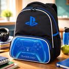 Mochila Escolar Infantil Playstation Focus Manete Costas G
