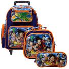 Mochila Escolar Juvenil de Rodinha Masculina Dragon Ball