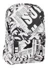 Mochila Escolar Juvenil Estampada Jornal Costas G Unissex