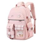 Mochila escolar KIDNUO para meninas, laptop de 15,6", rosa