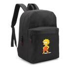 Mochila Escolar Lisa Simpsons Divertida Bolsa Juvenil