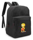Mochila Escolar Lisa Simpsons Divertida Modelo Novo