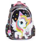 Mochila Escolar Meninas de Costas, Unicornio Feminina