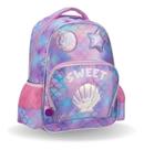 Mochila Escolar Meninas Sweet Concha Sereia Estrela Costas G