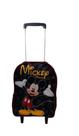 Mochila Escolar Mickey Mouse Carrinho Menino Preta