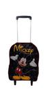 Mochila Escolar Mickey Mouse Carrinho Menino Preta
