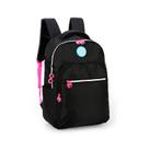 Mochila Escolar Notebook Preta Barbie Luxcel MJ46805BB