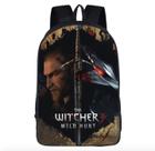 Mochila escolar para estudantes Witchers Wild Hunter preta 29x16x42cm Mochila escolar para estudantes Witchers Wild Hunter preta 29x16x42cm