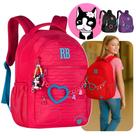 Mochila Escolar Rebecca Bonbon Com Chaveiro Rb Juvenil Bolsa