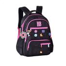 Mochila Escolar Rebecca Bonbon Flower Power Original 17.5 Feminina Com Bolso Antifurto E Alça Carona