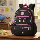 Mochila Escolar Rebecca Bonbon Flower Power Preta Coleção 2026 Original Clio