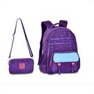 Mochila Escolar Rebecca Bonbon Urban Mix 17.5 Com Pochete Removível Antifurto E Alça Carona