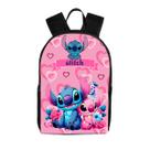 Mochila Escolar Reforcada Infantil Stitch rosa Confortável
