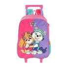 Mochila Escolar Rodinhas Patrulha Canina Rosa Skye Everest