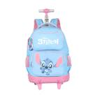 Mochila Escolar Rodinhas Stitch Disney Meninas Juvenil