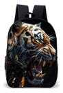 Mochila Escolar Simples Avulsa Tema Tigre Realista Feroz Mochila Escolar Simples Avulsa Tema Tigre Realista Feroz