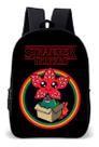 Mochila Escolar Simples Diversas Amigos Mundo Invertido Onze