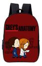 Mochila Escolar Simples Grey Anatomy Serie Medicos Avulsa Mochila Escolar Simples Grey Anatomy Serie Medicos Avulsa