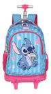 Mochila Escolar Stitch SORVETINHO Rodinha Carrinho Costas Menina Disney SKU 43672 Mochila Escolar Stitch SORVETINHO Rodinha Carrinho Costas Menina Disney SKU 43672