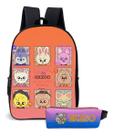 Mochila Escolar Tema Kpop Stray Estampa Mascote Kit Estojo Mochila Escolar Tema Kpop Stray Estampa Mascote Kit Estojo