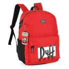 Mochila Escolar The Simpsons Duff Beer Vermelho Costas
