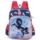 Mochila escolar unicórnio azul escuro Up4You