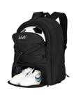Mochila Esportiva WOLT para Futebol, Basquete e Vôlei - Preta