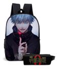 Mochila Estampa Estampa Juju Kaisen Anime Kit Com Estojo Mochila Estampa Estampa Juju Kaisen Anime Kit Com Estojo