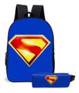 Mochila Estampa Heroi Man Super Modelo Escolar Kit Estojo Mochila Estampa Heroi Man Super Modelo Escolar Kit Estojo
