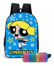 Mochila Estojo Escolar Estampa Meninas Power Superpoderosas