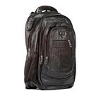 Mochila Executiva Masculina Couro Notebook Encaixe USB 50 Litros Preta
