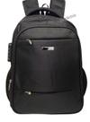 Mochila Executiva Preta Porta Note Notebook 43 cm 22 Litros Estilo Trava Ziper Com Senha