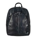 Mochila Executiva Unissex Couro Bovino Regent All Black Preta