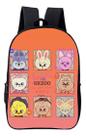 Mochila Faculdade Kpop Estampa Mascote Banda Stray Fandom Escolar