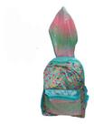 Mochila femenina com touca/lantejoulas azul Mochila femenina com touca/lantejoulas azul