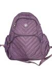 Mochila Feminina Acolchoada Lilás - Modelo Chevron