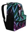 Mochila Feminina Arlequina Alerquina Coringa Juvenil Costas