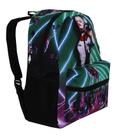 Mochila Feminina Arlequina Alerquina Coringa Juvenil Costas