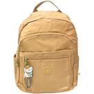 Mochila Feminina Bege com Pingente de Gato Prática, Moderna e Estilosa! Mochila Feminina Bege com Pingente de Gato Prática, Moderna e Estilosa!