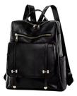 Mochila Feminina Casual Couro Pu Espaçosa Faculdade Trabalho