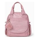 Mochila Feminina Casual Delicada Trabalho Moderna Nylon Leve Com Compartimentos E Design Elegante