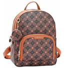 Mochila Feminina Chenson Monograma 8485372 Com 2 Compartimentos Bolso Frontal E Interior Forrado
