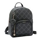 Mochila Feminina Chenson Monograma 8485372 Com 2 Compartimentos Bolso Frontal E Interior Forrado