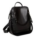Mochila Feminina Couro Altíssima Qualidade Ombro Maravilhosa Cor Preto Unistar