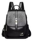 Mochila Feminina Couro Fashion Escola Faculdade Impermeável