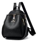 Mochila Feminina Couro Pu Pequena Versátil Estilosa Luxuosa